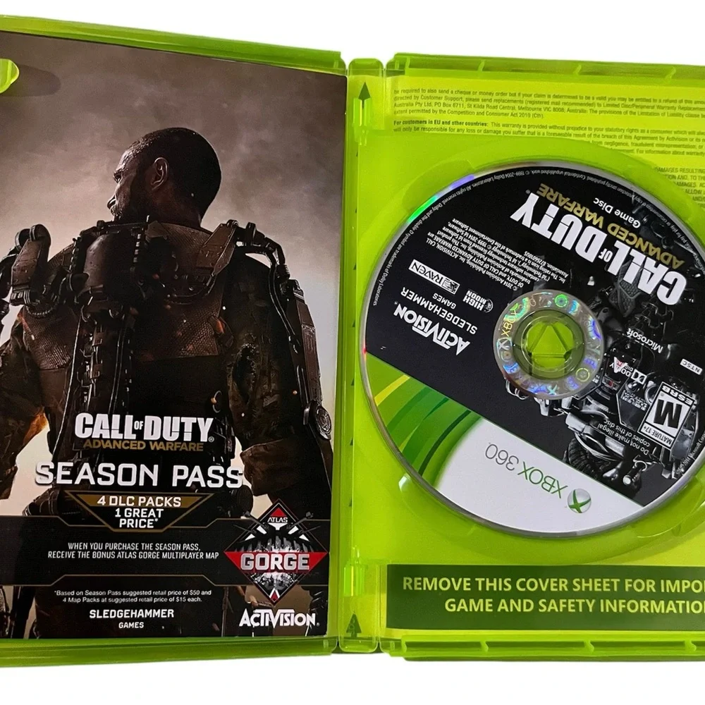 Xbox 360 Call of Duty Lot (4 Games) – Black Ops, MW3, Ghosts, Advanced Warfare